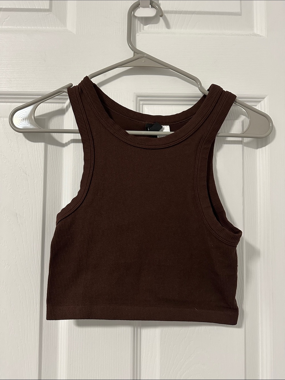 ZARA Brown Crop Tank